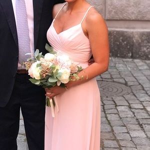 Levkoff Surplice Neck Chiffon Gown